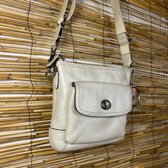 Coach Cream Leather Crossbody Bag - Picture 3 of 9
